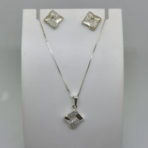 Conjunto Quadrado zircônia 45cm