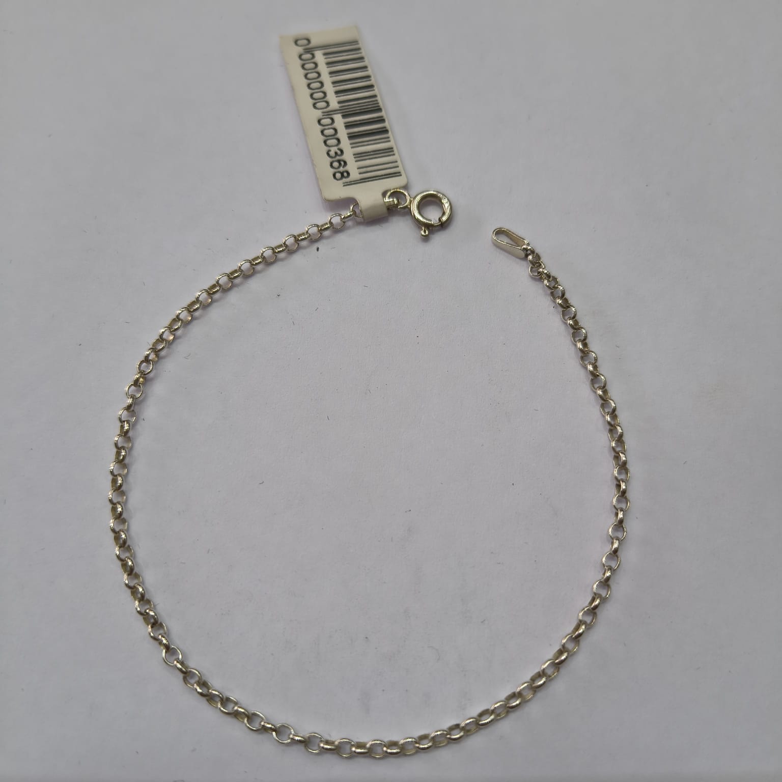 Pulseira Feminina Prata 925 Elo Português P