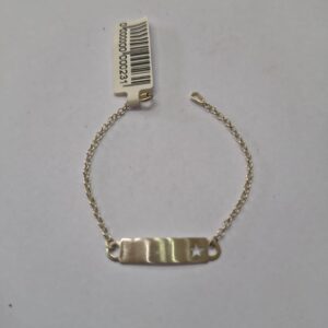 Pulseira Infantil Prata 925 chapinha estrela