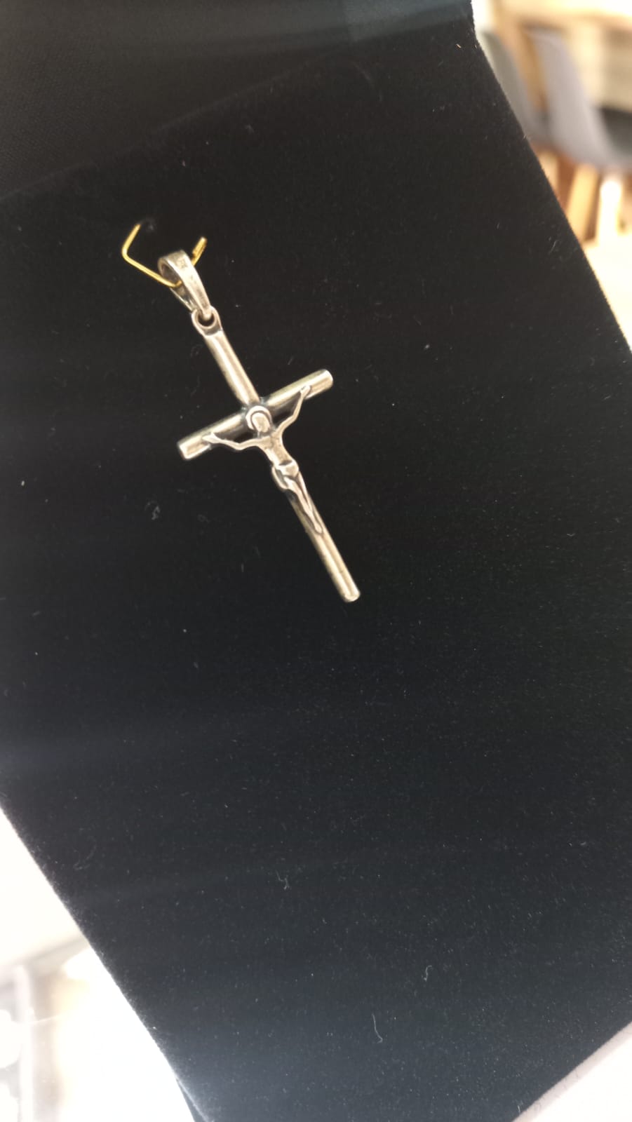 Pingente Prata Cruz Jesus