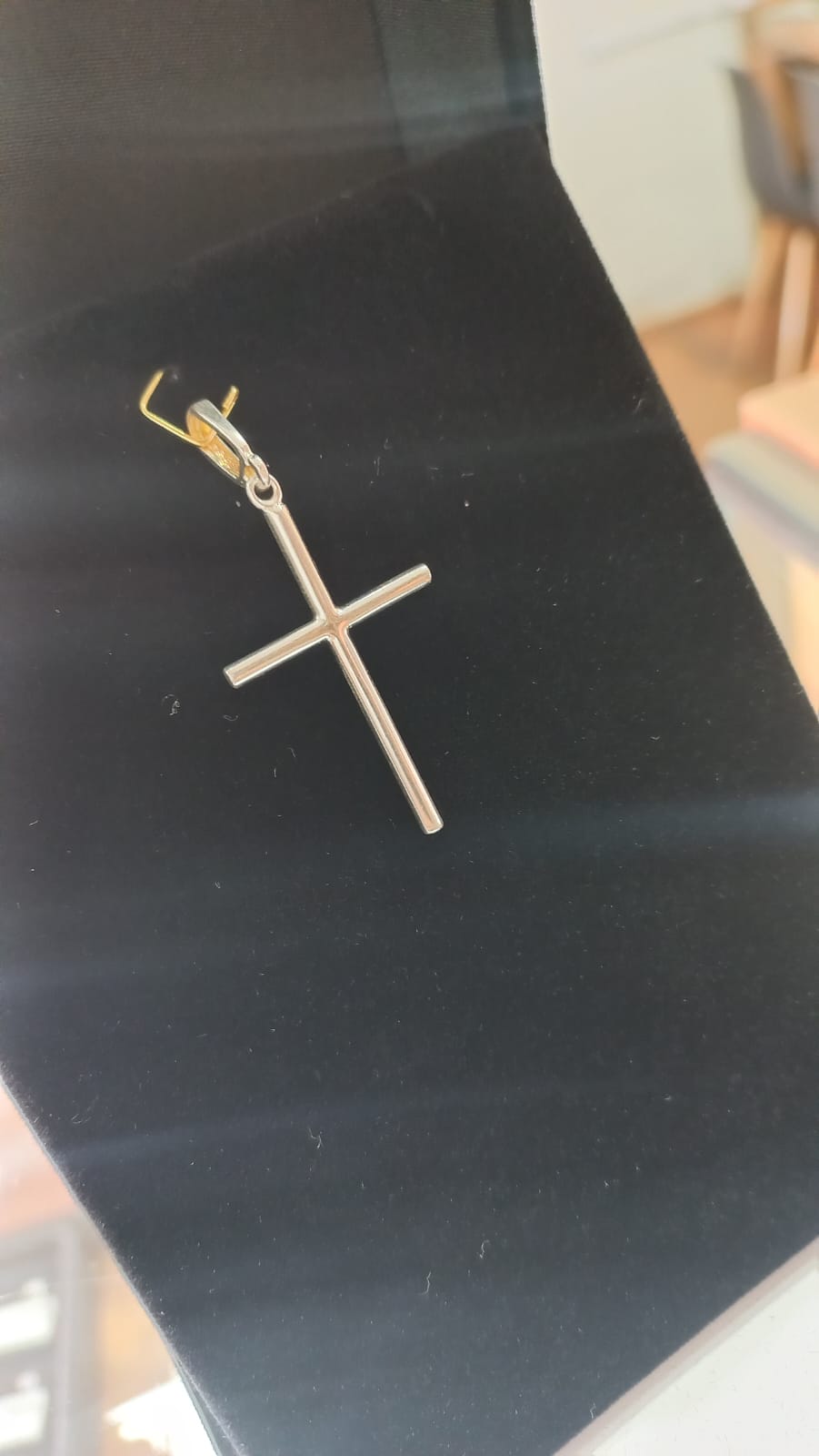 Pingente Prata Cruz Fina