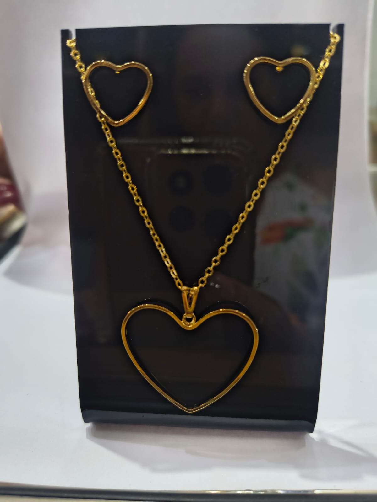 Conjunto Coração Vazado 45cm