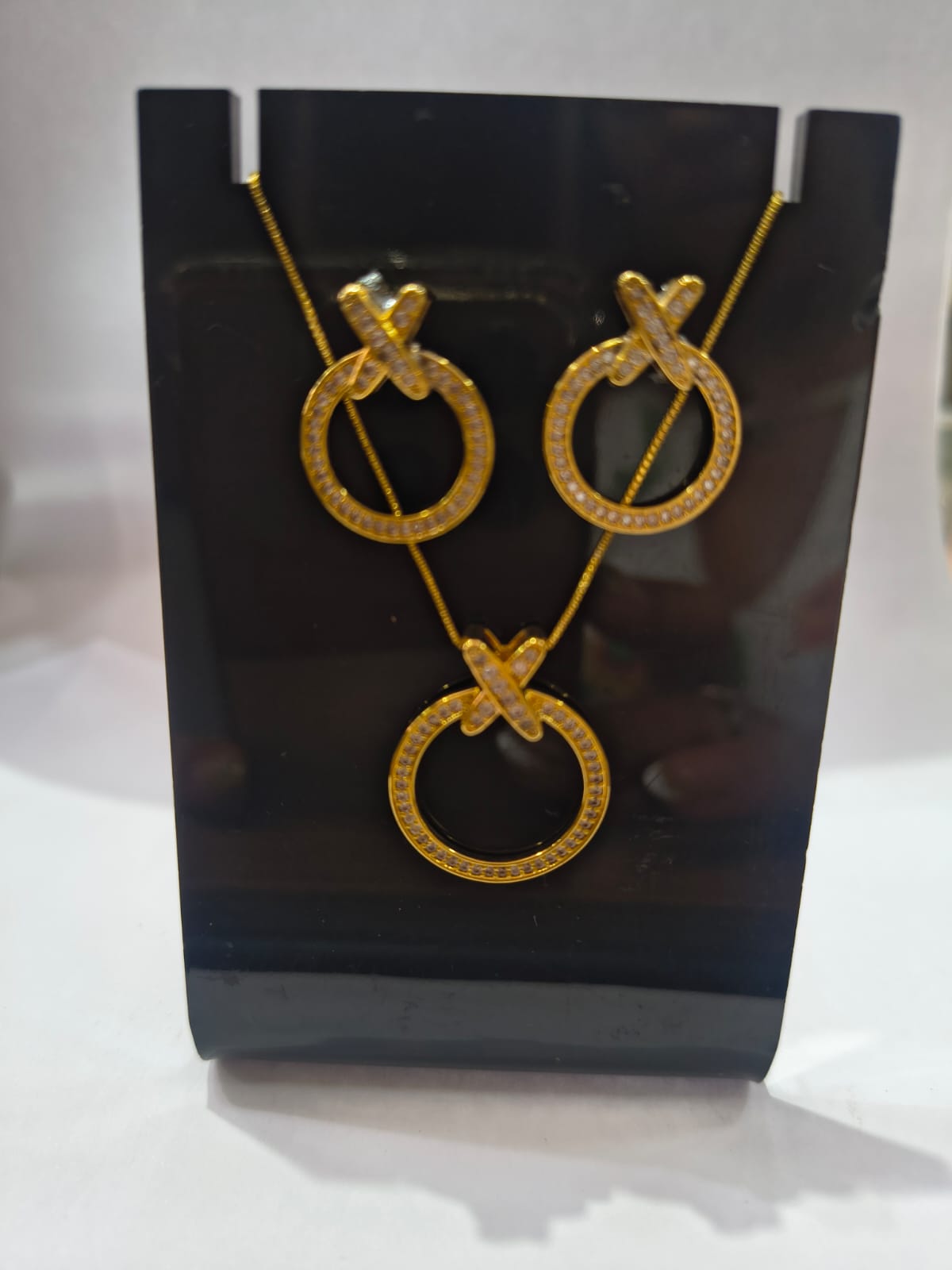 Conjunto Circulo com Strass 45cm