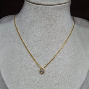 Corrente Veneziana Feminina Pingo Zircônia 45cm