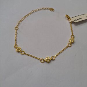 Pulseira Feminina Flor Zircônias
