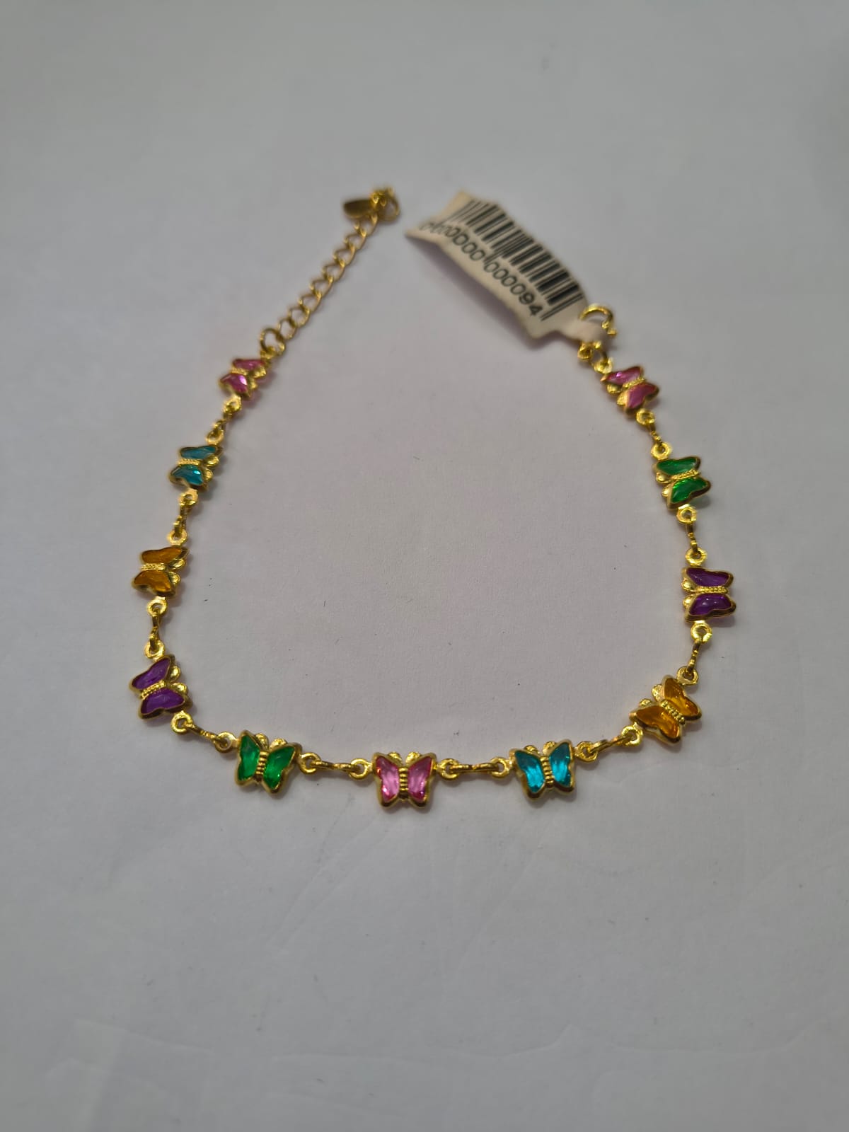 Pulseira Feminina Borboletas Zircônias