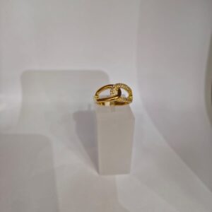 Anel Infinito com Strass