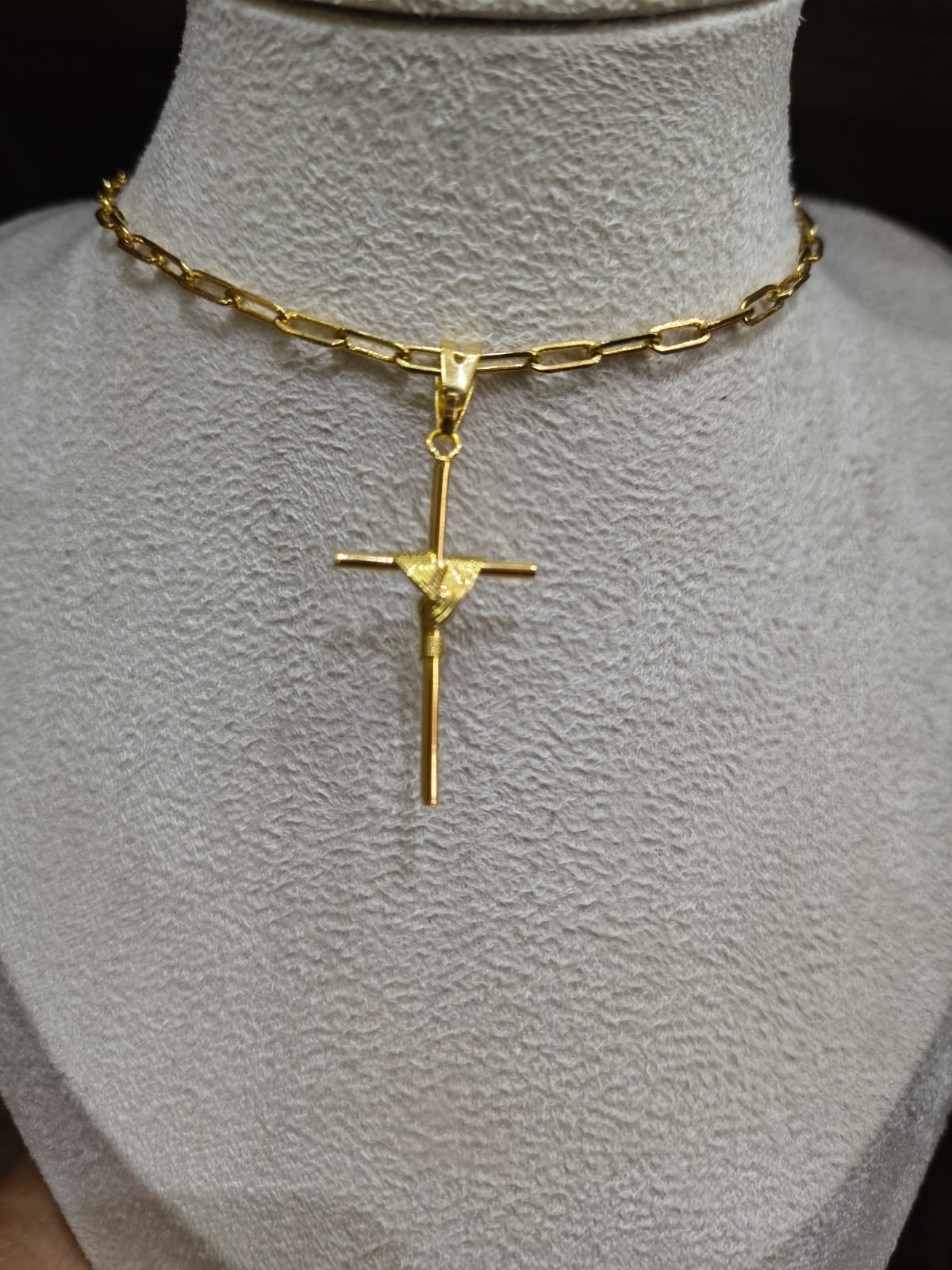 Pingente Cruz Palito 3cm