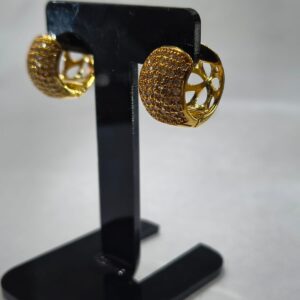 Brinco Argola Click com Zircônias