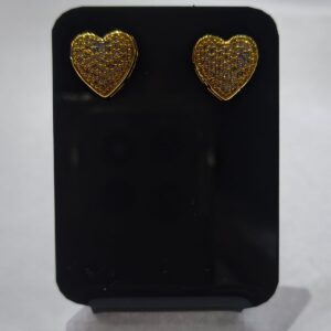 Brinco Coração com Zircônia
