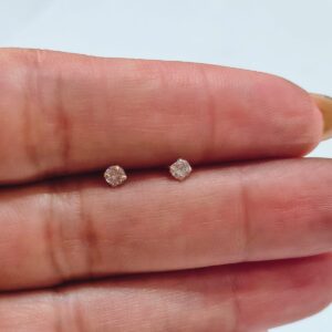 Brinco Ponto de Luz Zircônia 3mm