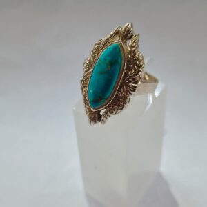 Anel Pedra Turquesa Aro 20